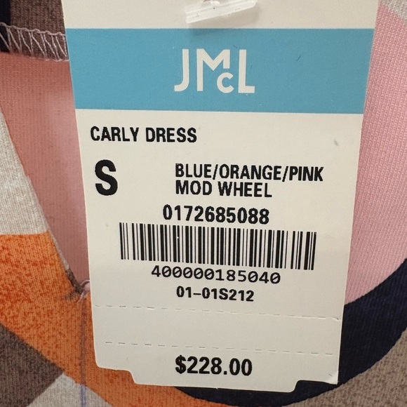 J.McLaughlin Retro Geometric Shift Dress Size Small NWT - Picture 6 of 6